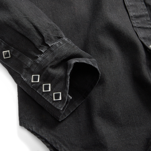 Slim Fit Denim Western Shirt