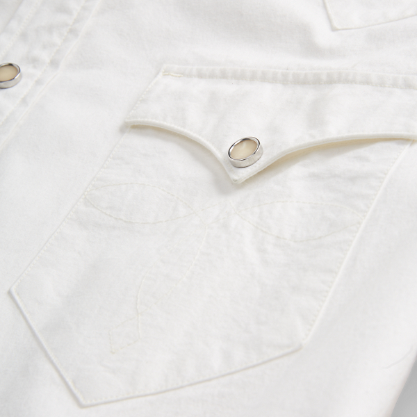 Slim Fit Poplin Western Shirt