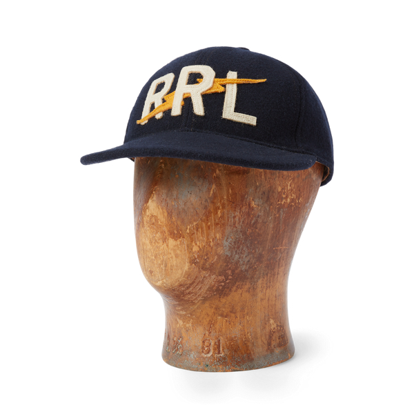 RRL Ranch Logo Suede Ball Cap