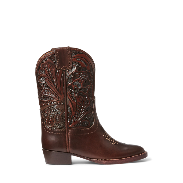 Mini Plainview Hand-Tooled Leather Boot