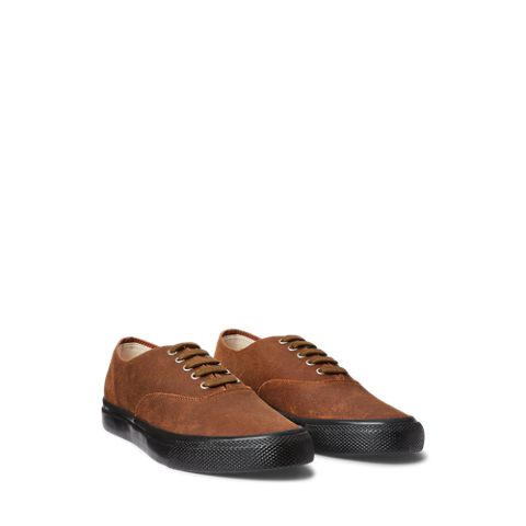 Мужские кроссовки Ralph Lauren Roughout Suede, цвет: Коричневый