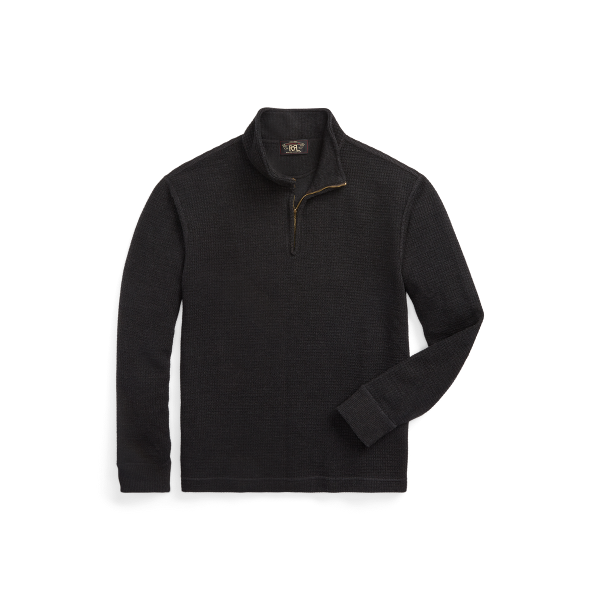 Ralph lauren half zip waffle knit jumper shop