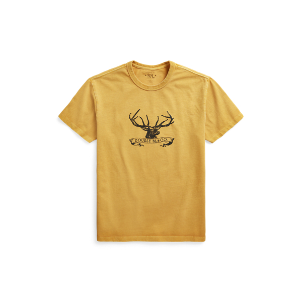 Stag-Logo Jersey Crewneck T-Shirt RRL 1