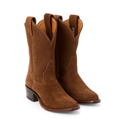 Женские ботинки Ralph Lauren Plainview Roughout Suede, цвет: Коричневый
