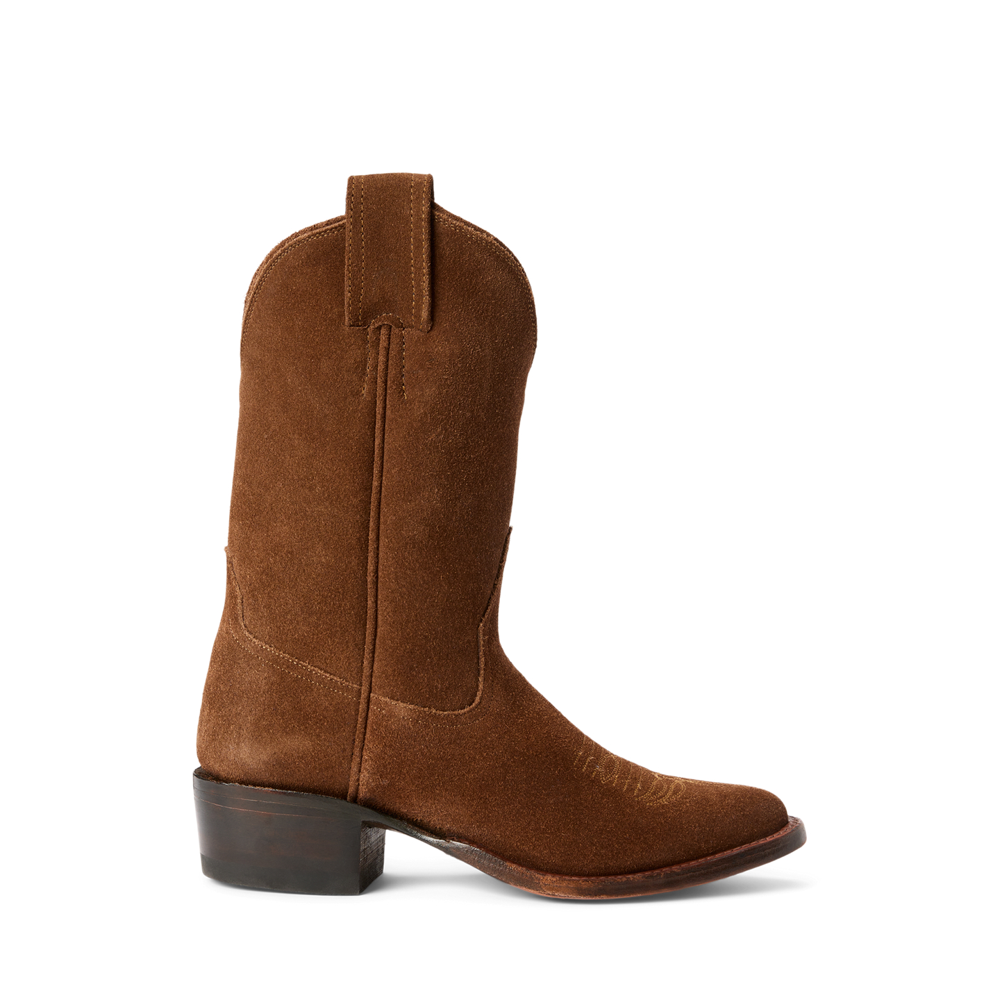 Женские ботинки Ralph Lauren Plainview Roughout Suede, цвет: Коричневый — фото 4