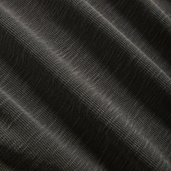 Waffel-Henley aus Baumwolljacquard RRL in Schwarz verblichen 8