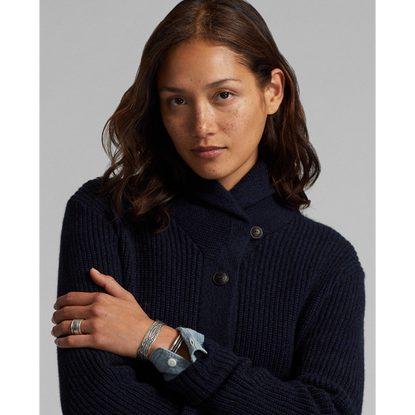 Cashmere Shawl Collar Cardigan for Women Ralph Lauren UK