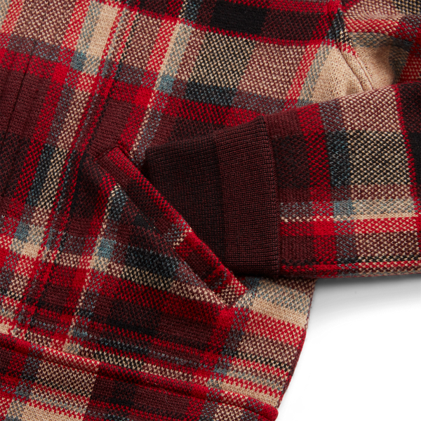 Plaid Wool-Cashmere Jumper Jacket