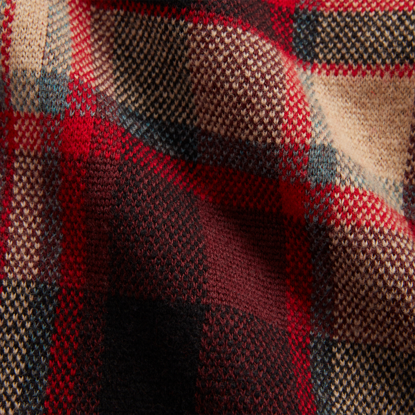 Plaid Wool-Cashmere Jumper Jacket
