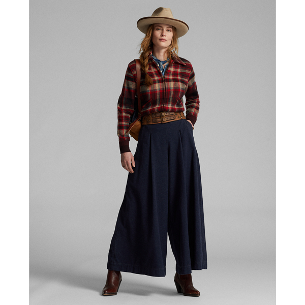Plaid Wool-Cashmere Jumper Jacket