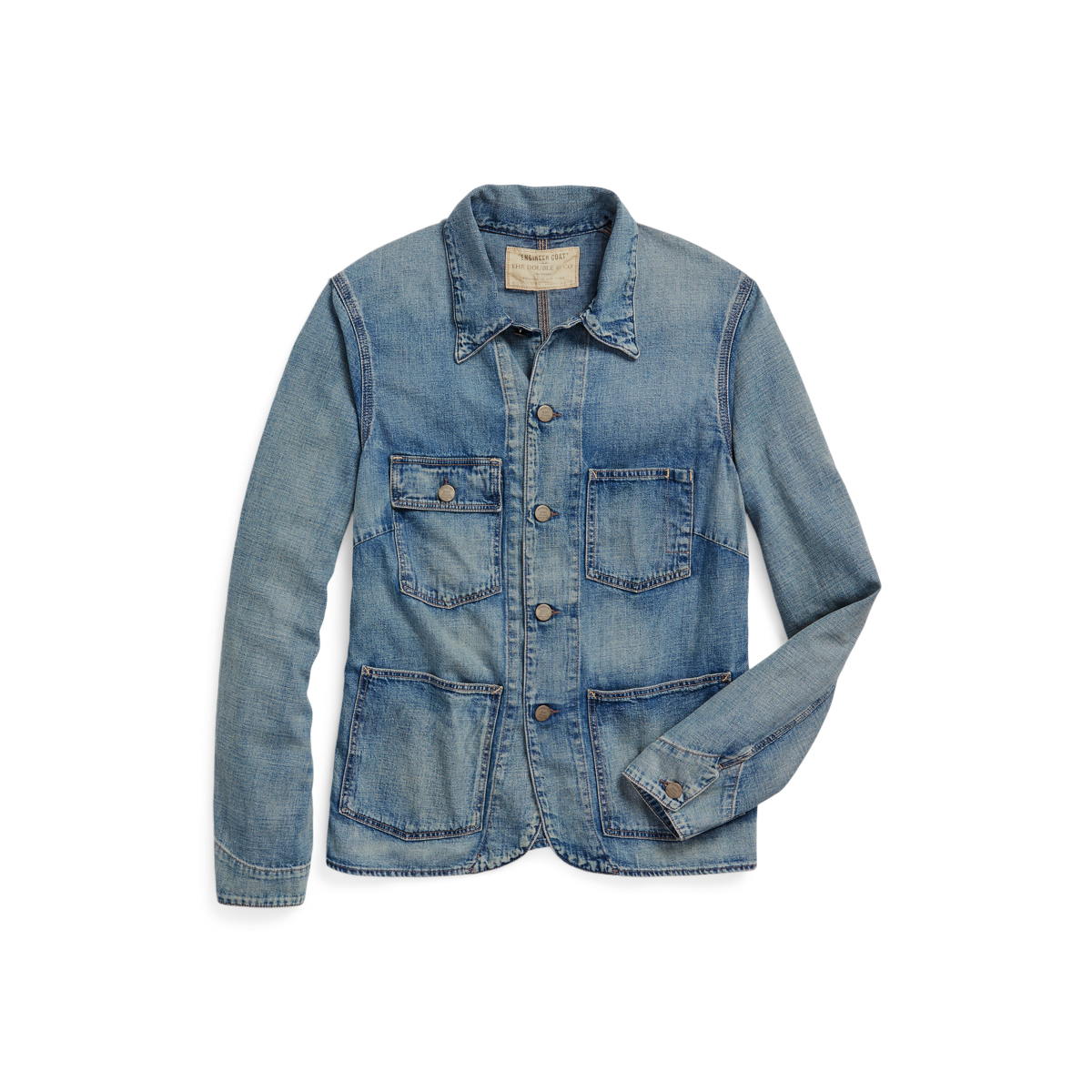 新着【RRL RalphLauren】Cotton-Linen Denim Work Jacket Cotton-Linen Denim Work Jacket