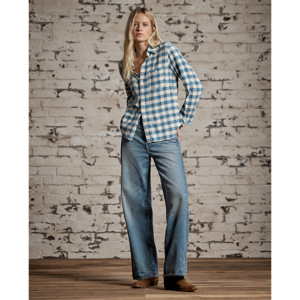 Plaid Cotton-Linen Shirt