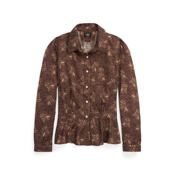 Gebl&uuml;mte Altasbluse mit Sch&ouml;&szlig;chen RRL in 1