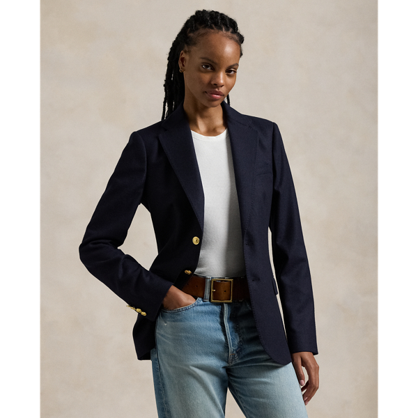 Women s Blue Polo Ralph Lauren Designer Blazers Ralph Lauren