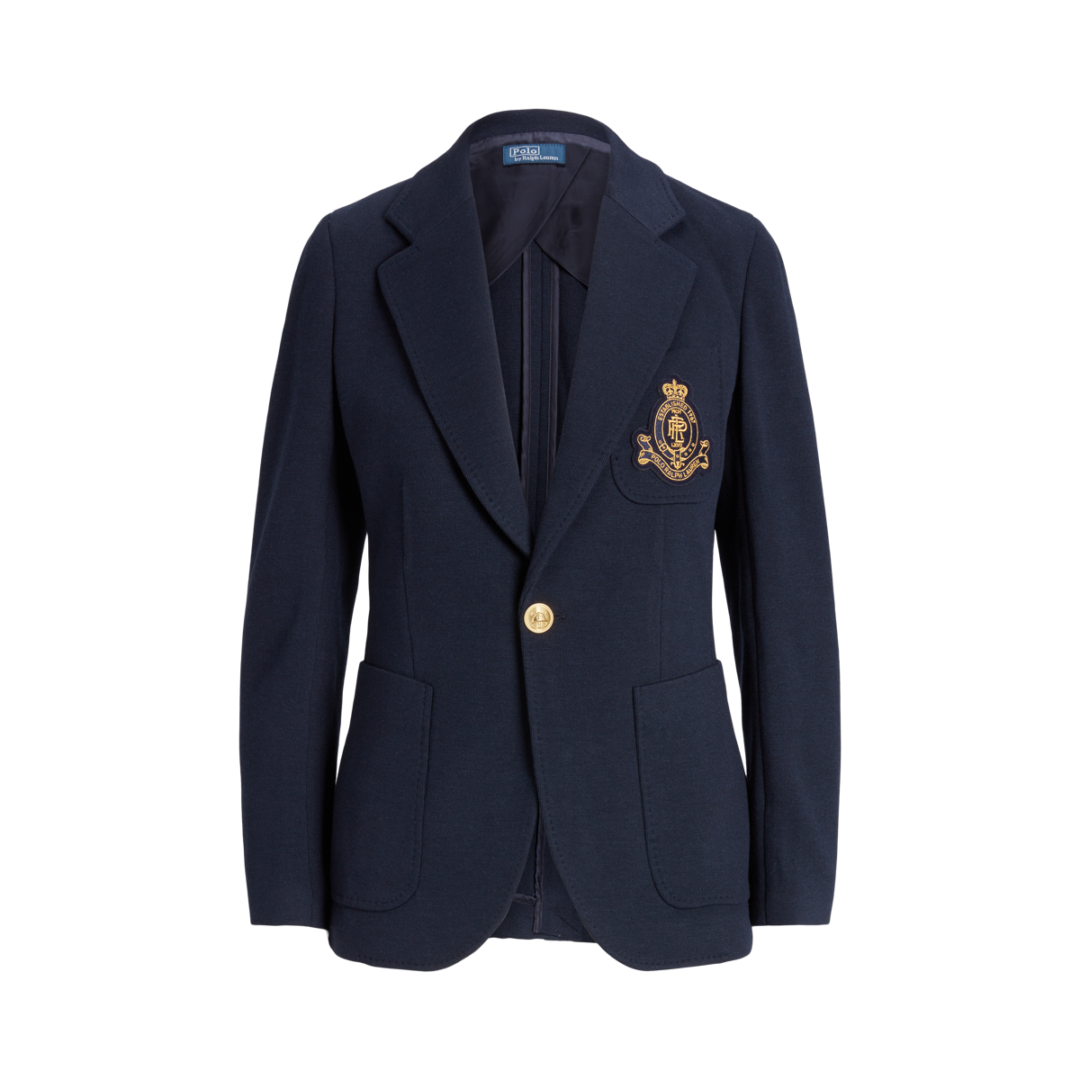 Logo Crest Knit Blazer Ralph Lauren