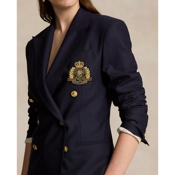 Ralph lauren men's crested blazer best sale