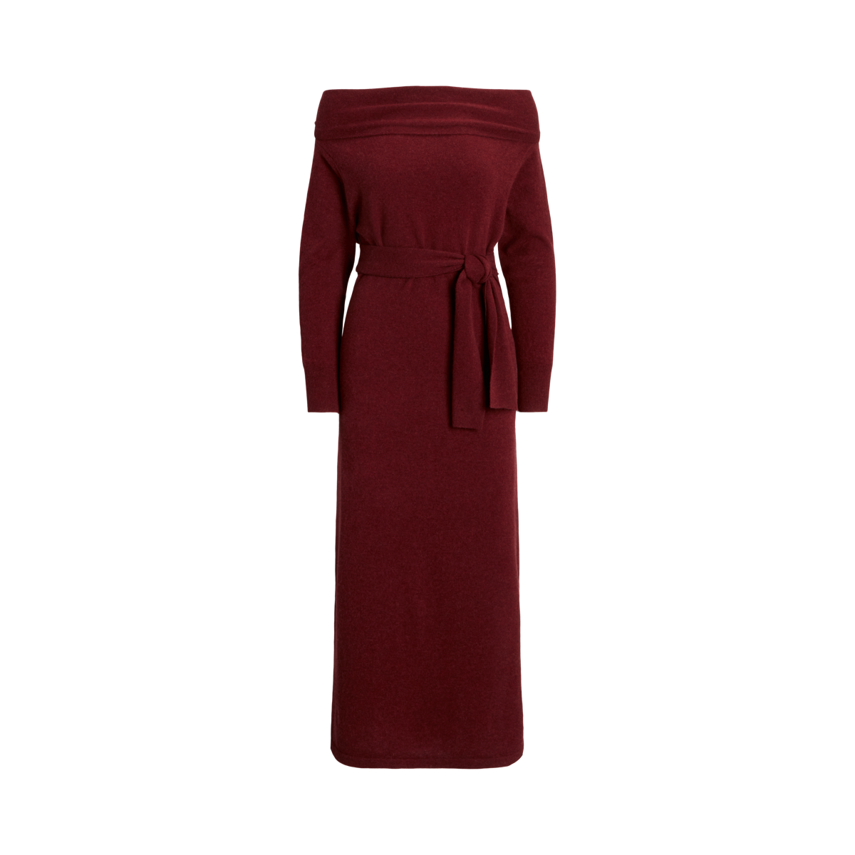Belted Cashmere Sweater Dress