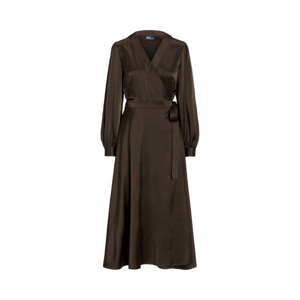 Robe portefeuille satin Polo Ralph Lauren en 1