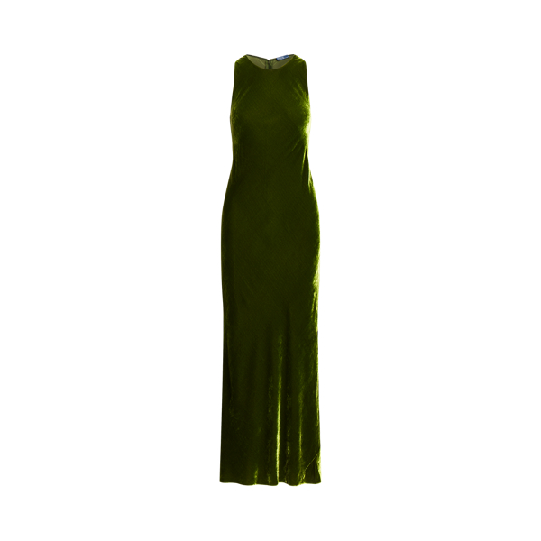 Robe du soir en velours de soie m&eacute;lang&eacute;e Polo Ralph Lauren en 1