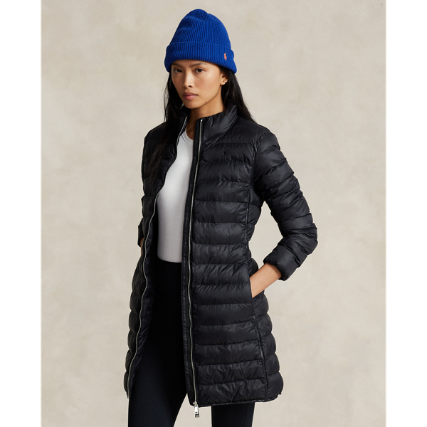 Manteau matelassé hydrofuge rangeable Polo Ralph Lauren en Noir 1