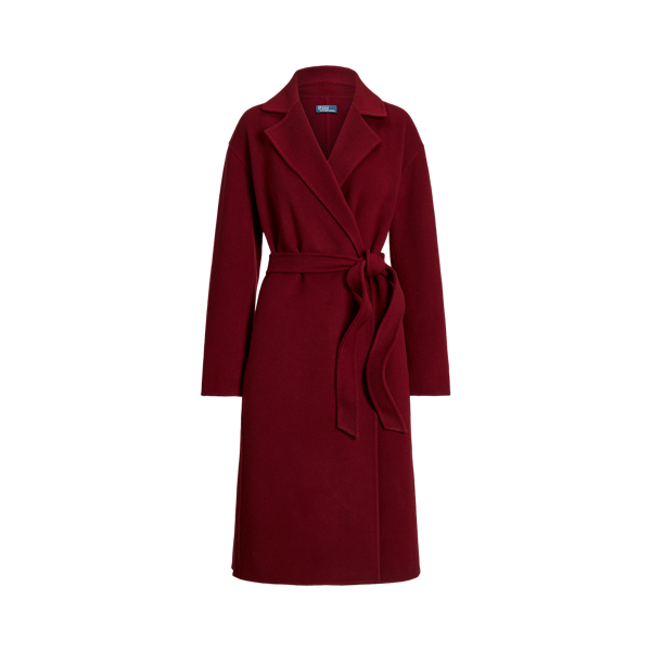 Ralph lauren wool wrap coat best sale