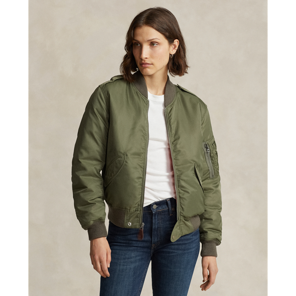 Down bomber jacket fashion womens