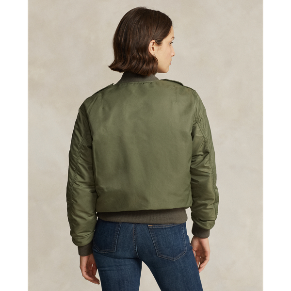 Mountain Green/Dusk Orang Reversible Down Bomber Jacket Polo Ralph Lauren 5