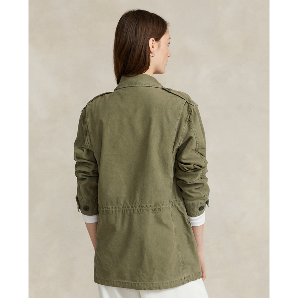 ジャケット・アウター ARMY TWILL BROKEN TWILL REVERSIBLE COAT Relaxed Fit Surplus Broken-Twill Jacket for Women | Ralph