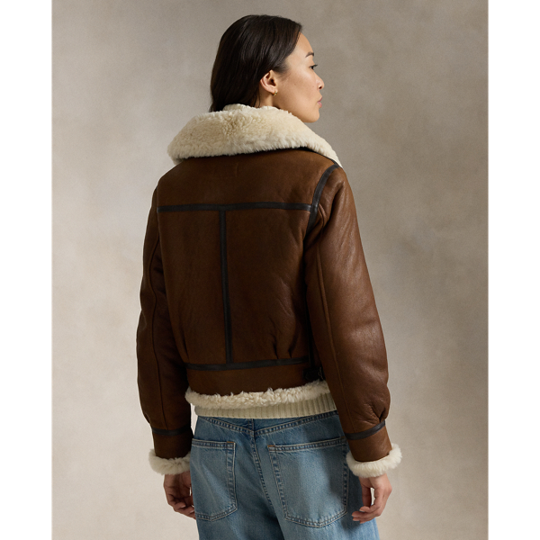 Polo ralph lauren women's leather jacket online