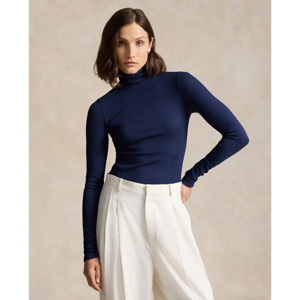 Navy turtleneck women's best sale