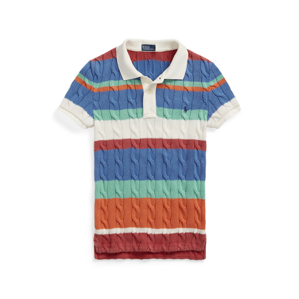 Slim-Fit Poloshirt mit Zopfmuster Polo Ralph Lauren in 1