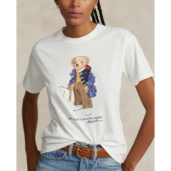 Polo Bear Jersey T shirt for Women Ralph Lauren QA