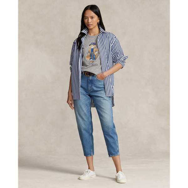 Jersey-T-Shirt mit Polo Bear