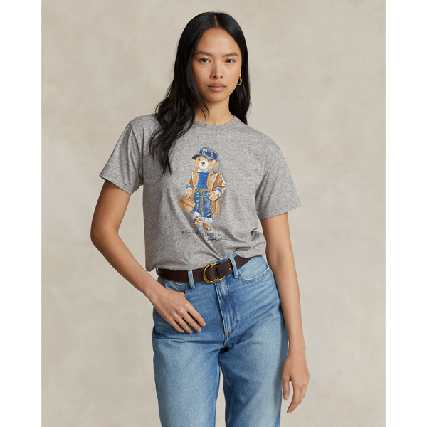 Ralph lauren bear shirt women's hotsell