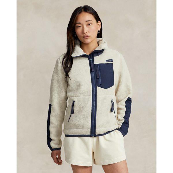 新着【POLO Ralph Lauren】Ripstop-Trim Fleece Zip Jacket Ripstop-Trim Fleece Zip Jacket for Women | Ralph Lauren® UZ