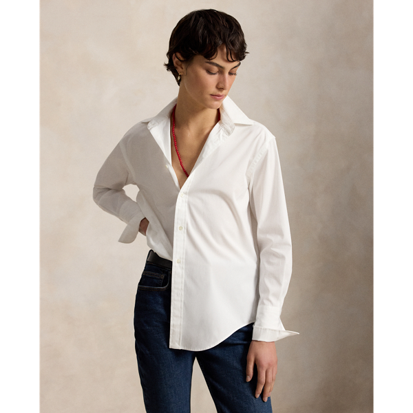 Extended-Cuff Cotton Shirt