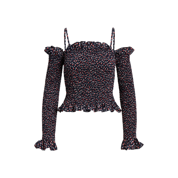 Gebl&uuml;mtes Baumwolloberteil mit R&uuml;schen Polo Ralph Lauren in 1