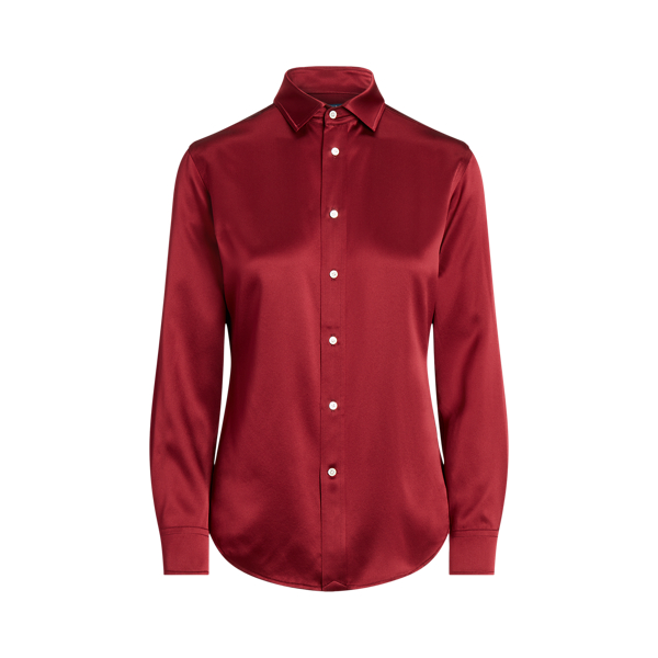 Chemise d&eacute;contract&eacute;e en soie Polo Ralph Lauren en 1