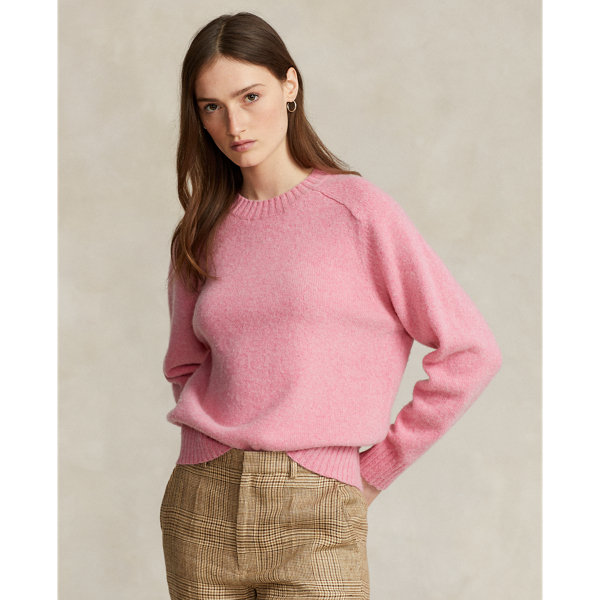 Pink Heather Wool-Cashmere Sweater Polo Ralph Lauren 1