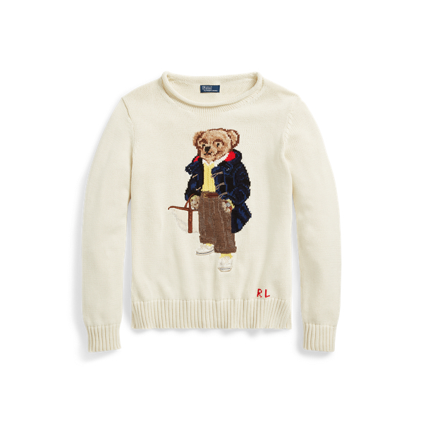 Polo Bear Cotton Jumper for Women Ralph Lauren UK