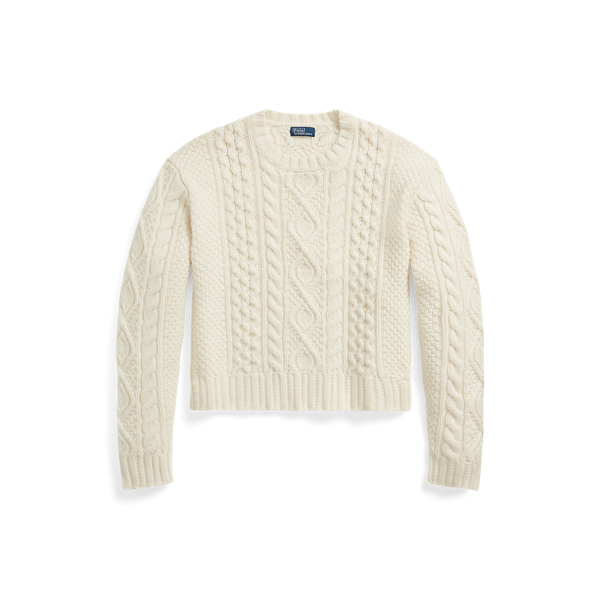 Cable Knit Wool Cashmere Shrug Ralph Lauren