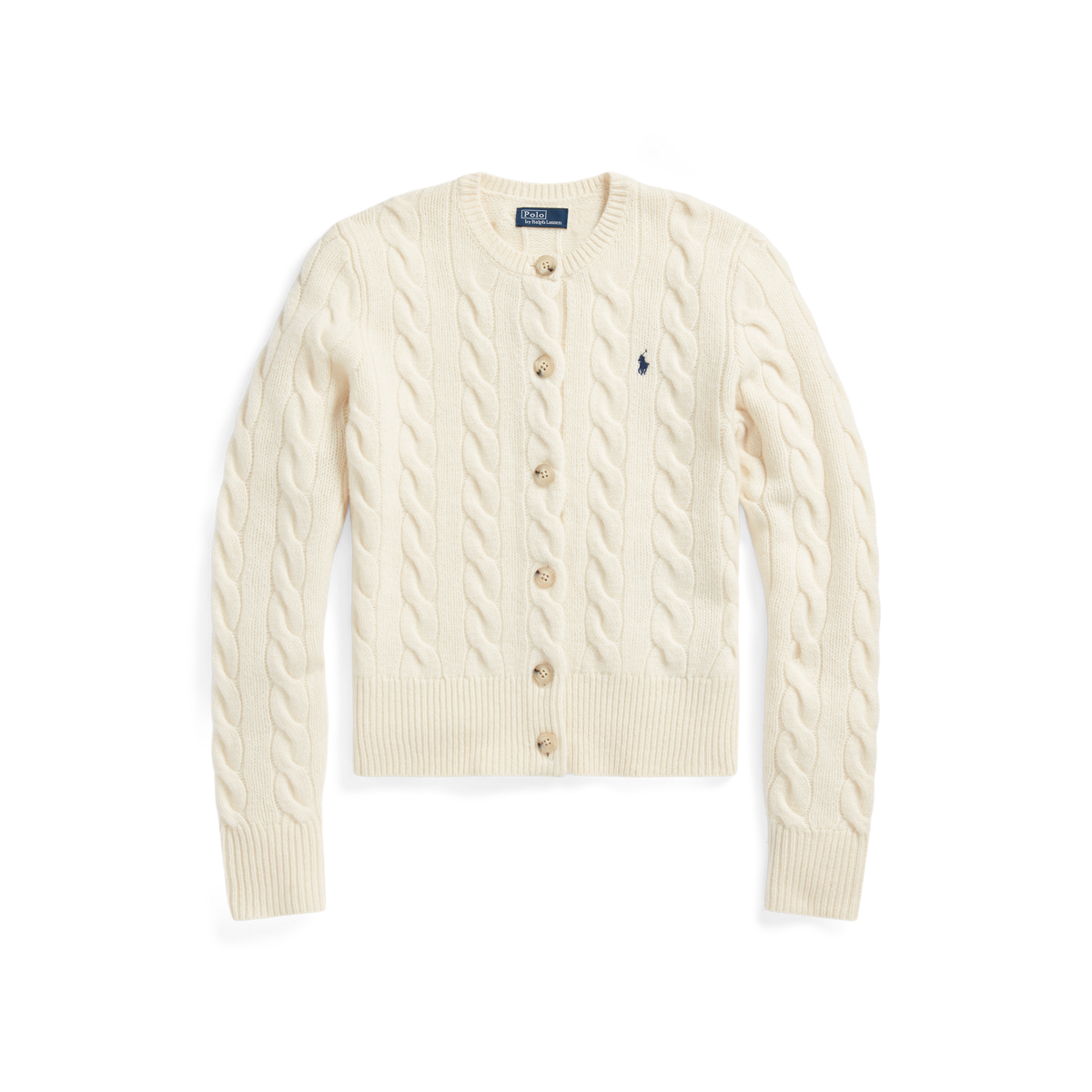 Cable Knit Wool Cashmere Cardigan Ralph Lauren