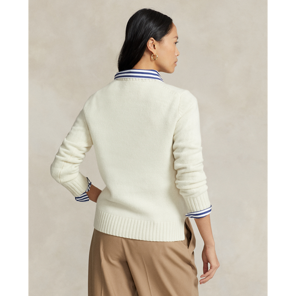 Wollpullover mit Polo Bear Polo Ralph Lauren in Authentisches Creme 5