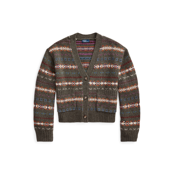 Fair-Isle-Strickjacke mit V-Ausschnitt Polo Ralph Lauren in 1