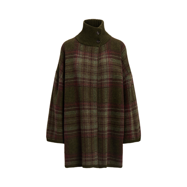 Karierter Wickelpullover mit Rollkragen Polo Ralph Lauren in 1