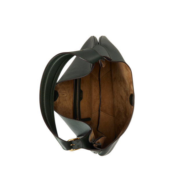 Gro&szlig;e Schultertasche Polo ID aus Leder Polo Ralph Lauren in Gr&uuml;n 5