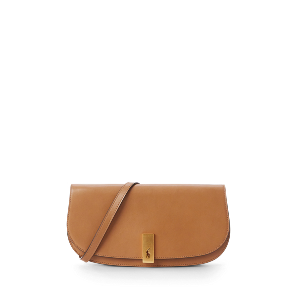 Ralph Lauren Polo ID Leather Clutch Clay Tan