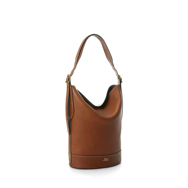 Ralph lauren black bucket bag online