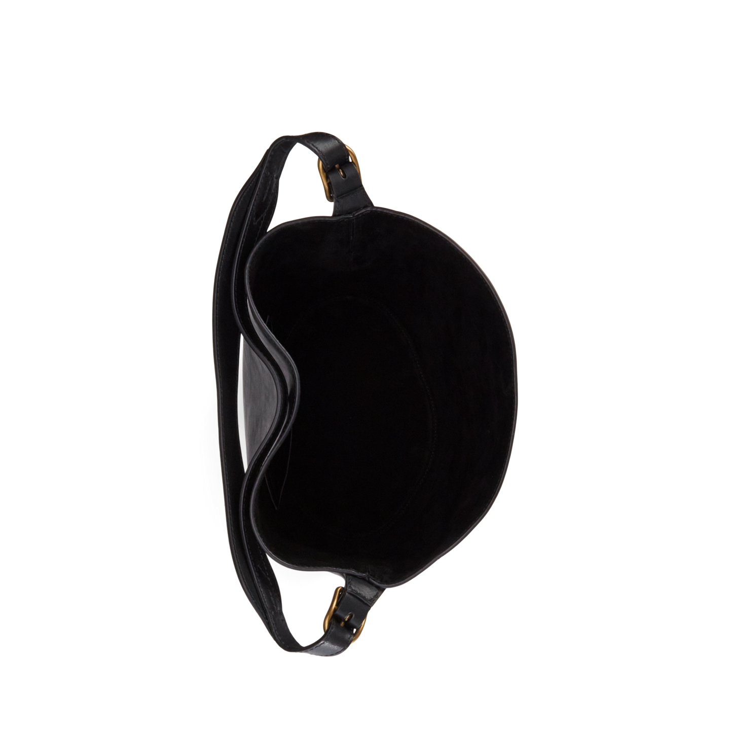 Женская сумка Ralph Lauren Bellport Leather Bucket, цвет: Чёрный — фото 3