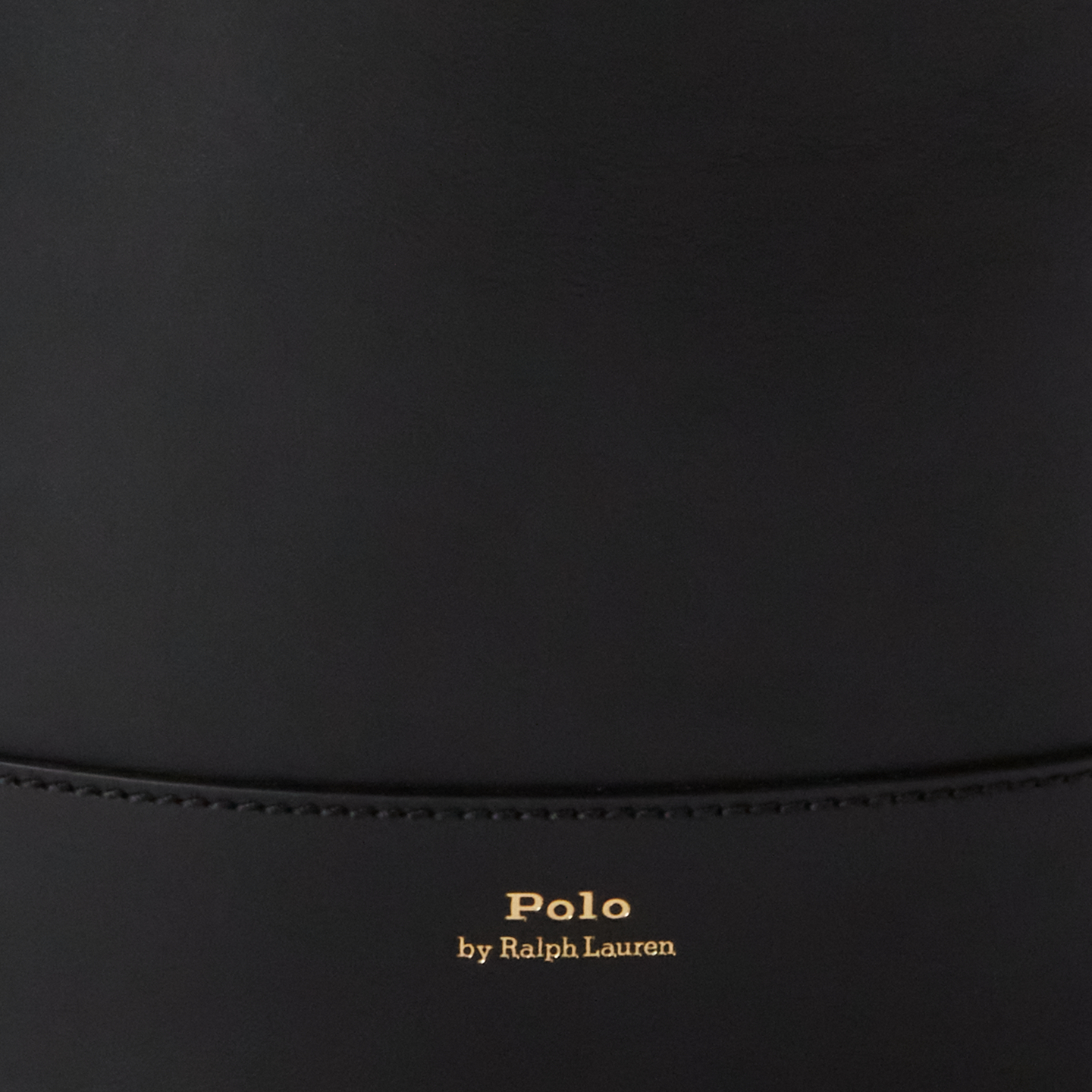 Женская сумка Ralph Lauren Bellport Leather Bucket, цвет: Чёрный — фото 4
